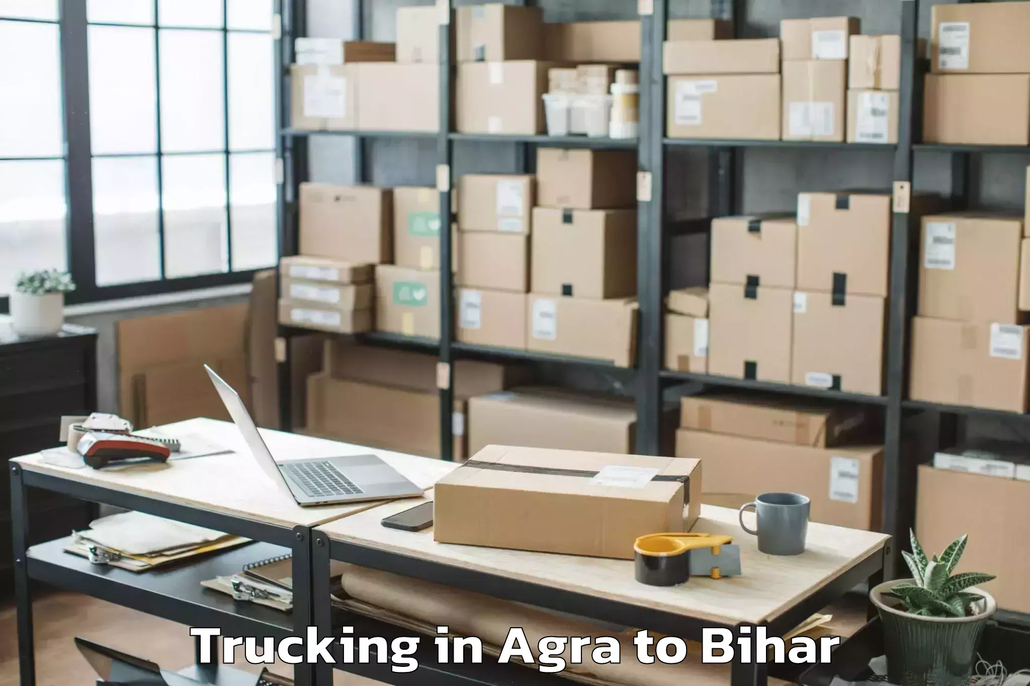 Easy Agra to Mahua Trucking Booking